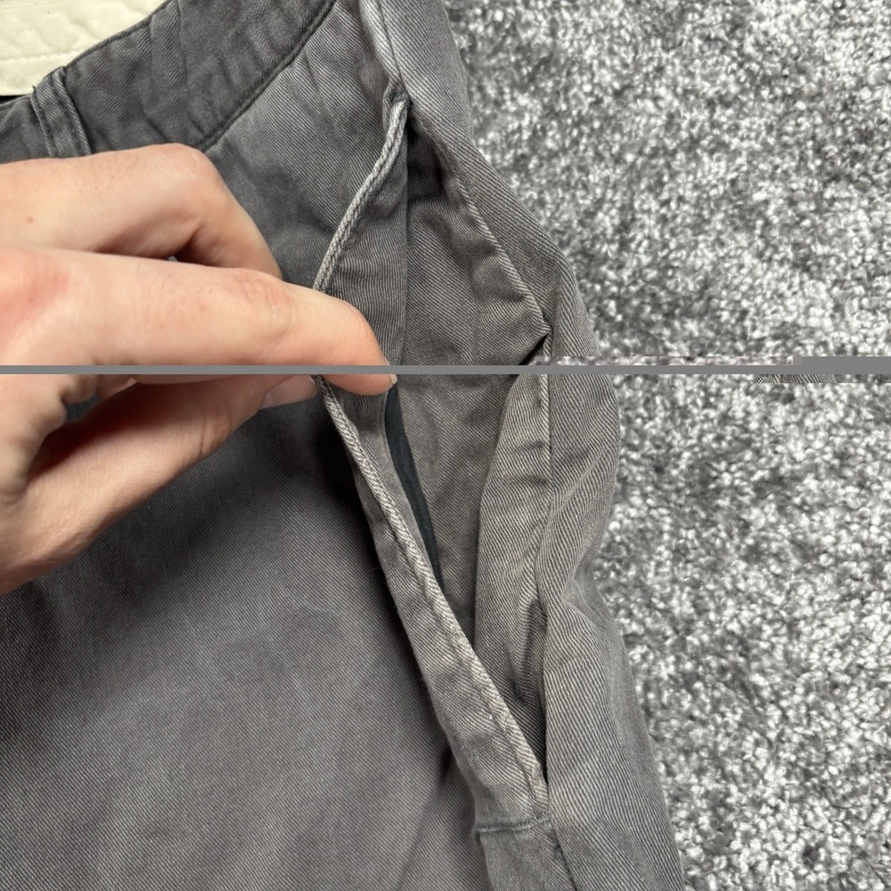 Acne Studios Chino Pants Men's EU 54 US 34x30 Gray Twill Straight Leg - Picture 8 of 12
